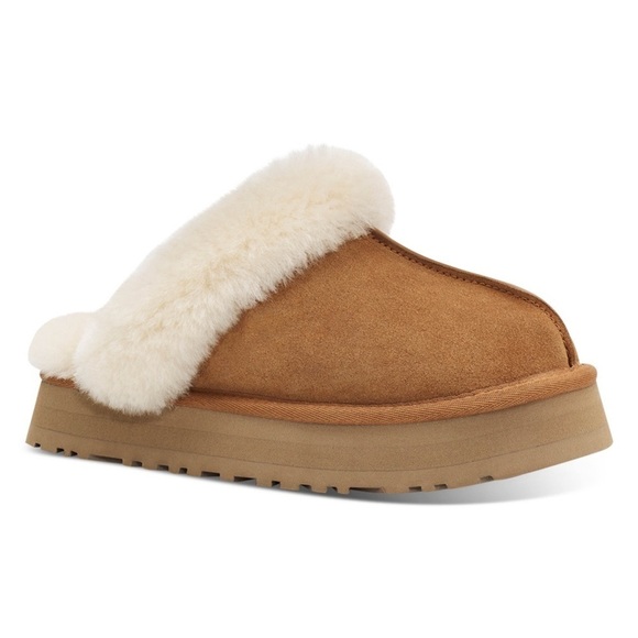 LUCKY BRAND • Chestnut Platform Scuffs Slippers Shoes Includes Box - Picture 1 of 10